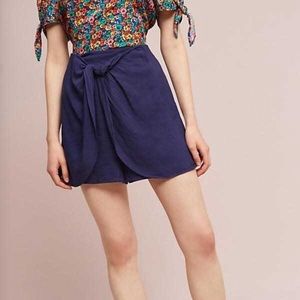 Anthropologie Shorts - Hei Hei navy skort with bow detail Anthropologie Shorts - Hei Hei navy skort with bow detail
